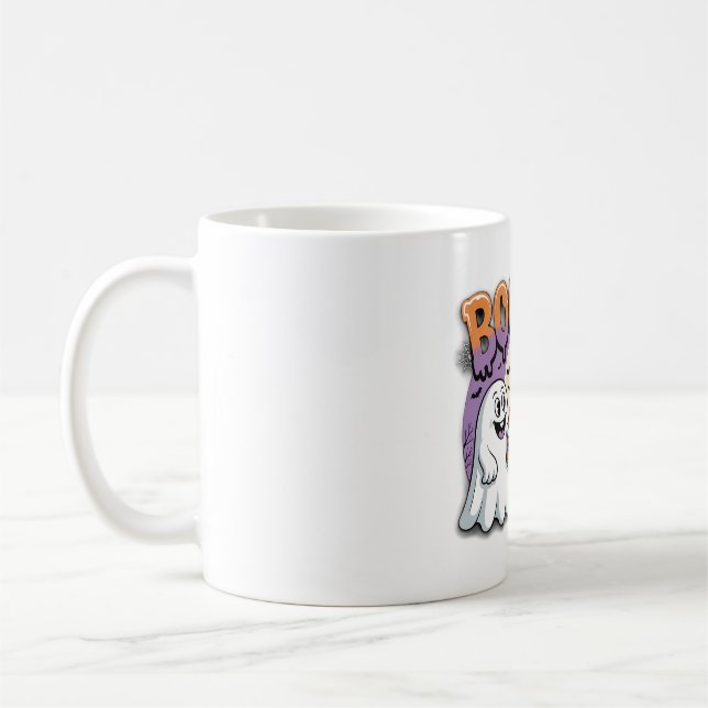 Ghost Friends Cheers with Boo Brew Coffee Mug (Left)