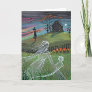 Ghost Friends Halloween Card by Molly Harrison