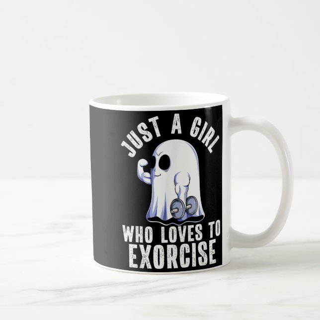 Ghost Funny Gym Workout Bodybuilding Soky Hallowee Coffee Mug (Right)