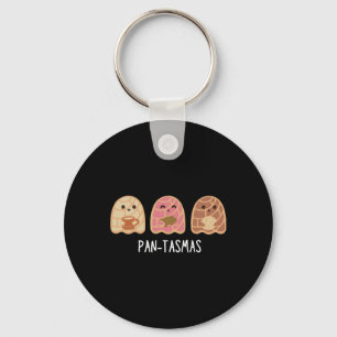 Ghost Funny Spooky Conchas Mexican Ghost 1 Key Ring