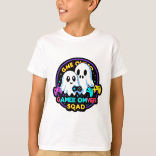 Ghost Gamer Squad – Retro Arcade Halloween Tee