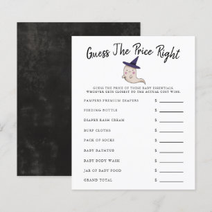 Ghost Girl Baby Shower Guess The Price