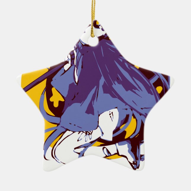 Ghost Girl Ceramic Tree Decoration (Front)