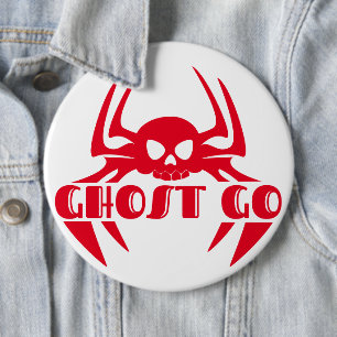 Ghost Go Spooky Season 6 Cm Round Badge