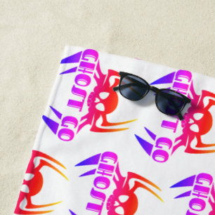Ghost Go Spooky Season Beach Towel