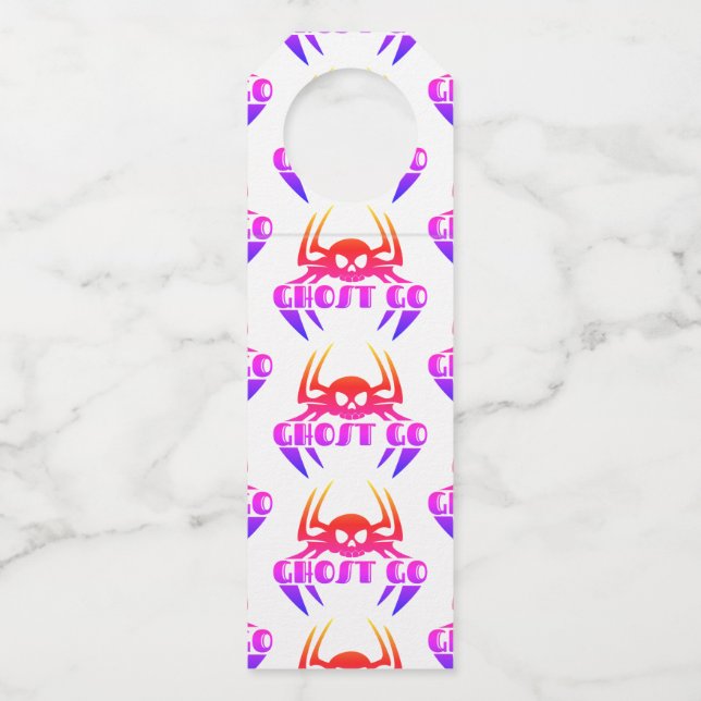 Ghost Go Spooky Season Bottle Tag (Front)