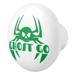 Ghost Go Spooky Season Ceramic Knob