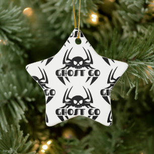 Ghost Go Spooky Season Ceramic Tree Decoration