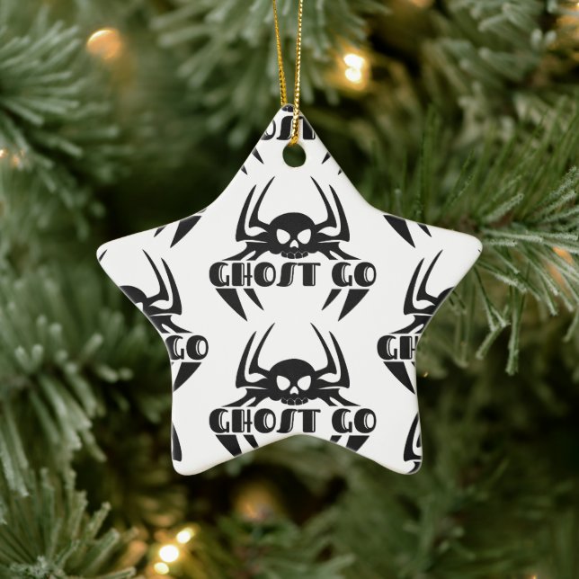 Ghost Go Spooky Season Ceramic Tree Decoration (Tree)