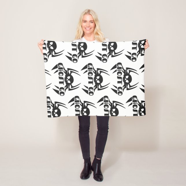 Ghost Go Spooky Season Fleece Blanket (In Situ)
