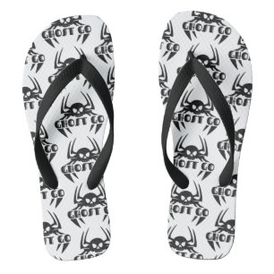 Ghost Go Spooky Season Flip Flops