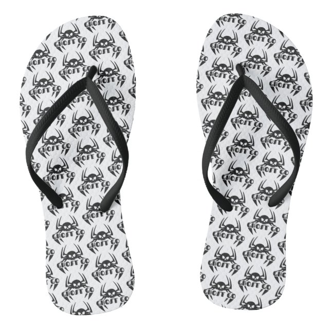 Ghost Go Spooky Season Flip Flops (Footbed)