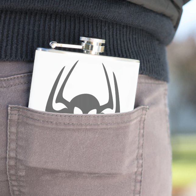 Ghost Go Spooky Season Hip Flask (In Situ)