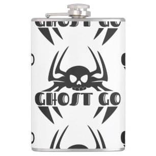 Ghost Go Spooky Season Hip Flask