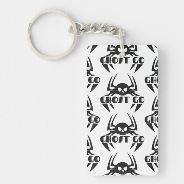 Ghost Go Spooky Season Key Ring (Front)