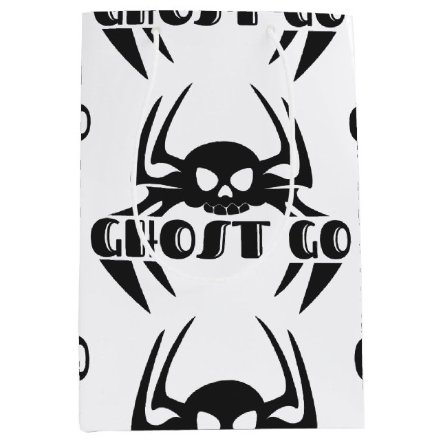 Ghost Go Spooky Season Medium Gift Bag (Front)