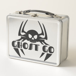 Ghost Go Spooky Season Metal Lunch Box