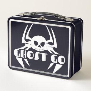 Ghost Go Spooky Season Metal Lunch Box