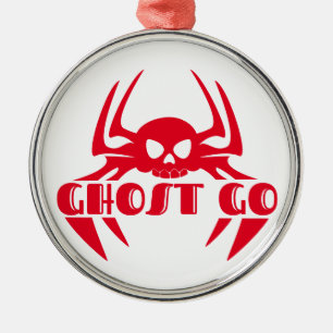 Ghost Go Spooky Season Metal Tree Decoration