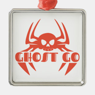 Ghost Go Spooky Season Metal Tree Decoration
