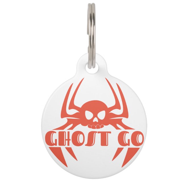 Ghost Go Spooky Season Pet Tag (Front)