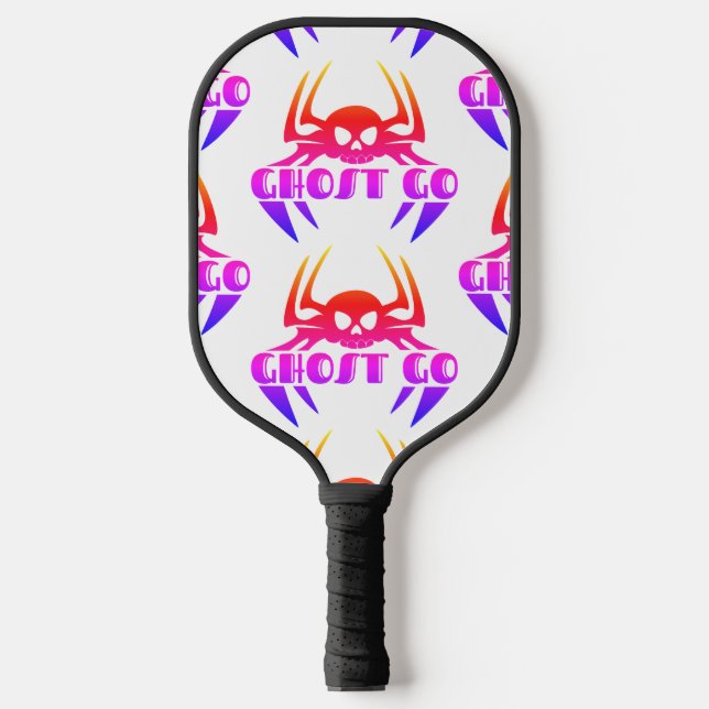 Ghost Go Spooky Season Pickleball Paddle (Front)