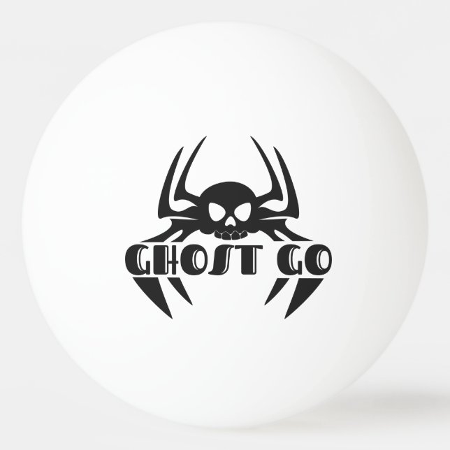 Ghost Go Spooky Season Ping Pong Ball (Front)