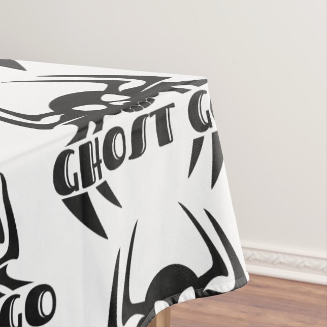 Ghost Go Spooky Season Tablecloth (In Situ)