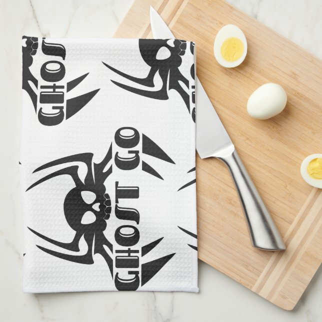 Ghost Go Spooky Season Tea Towel (Quarter Fold)