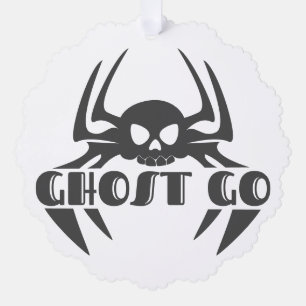 Ghost Go Spooky Season Tree Decoration Card