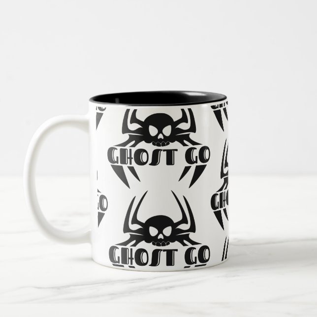 Ghost Go Spooky Season Two-Tone Coffee Mug (Left)