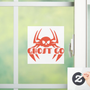 Ghost Go Spooky Season Window Cling
