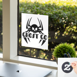 Ghost Go Spooky Season Window Cling
