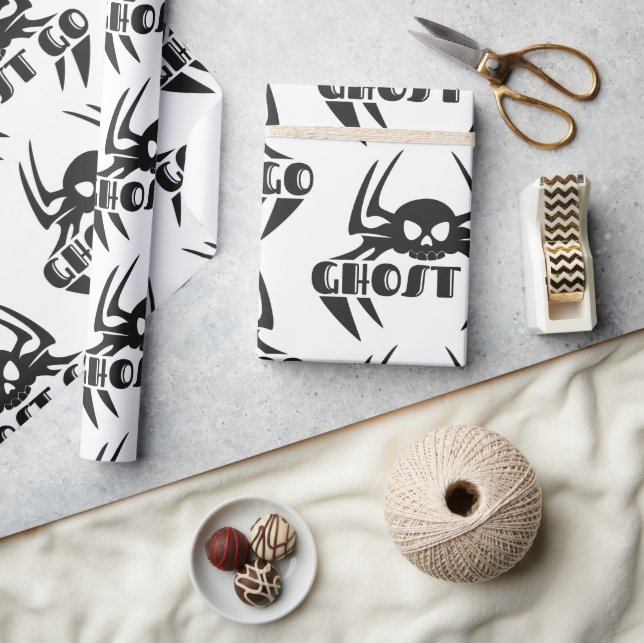 Ghost Go Spooky Season Wrapping Paper (Crafts)