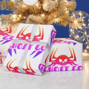 Ghost Go Spooky Season Wrapping Paper