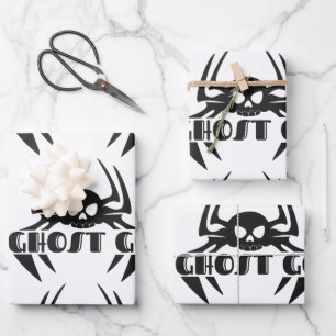 Ghost Go Spooky Season Wrapping Paper Sheet