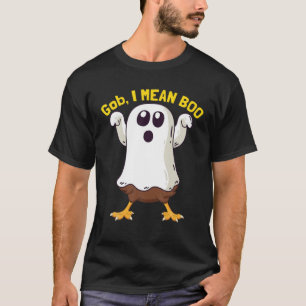 Ghost Gob, I Mean Boo Halloween Thanksgiving Gobbl T-Shirt