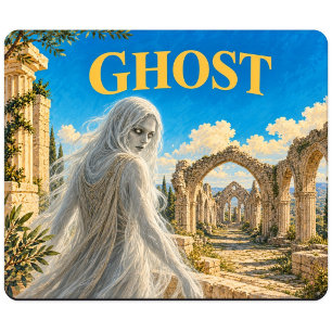 Ghost, Gothic Fantasy Monster Mouse Mat