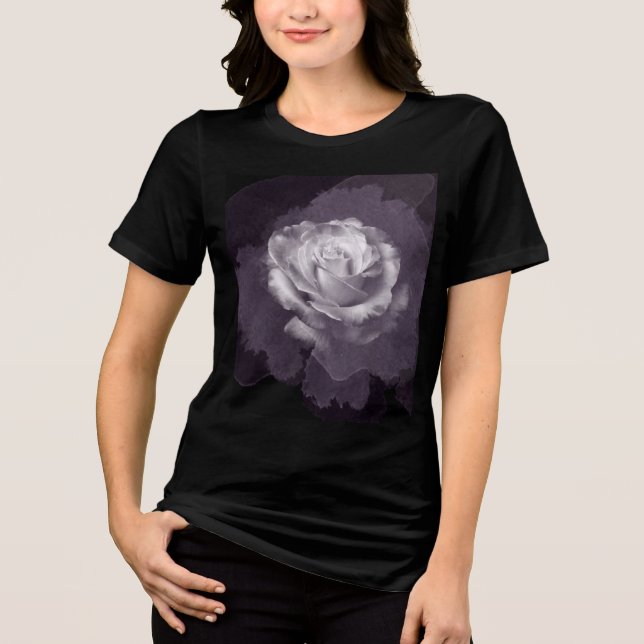 Ghost grey rose Tri-Blend shirt (Front)