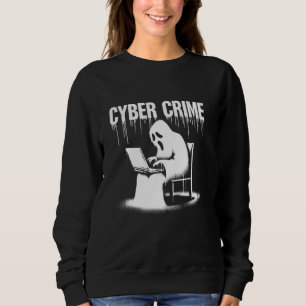 Ghost Hacker - Funny Coder Vintage Halloween Costu Sweatshirt