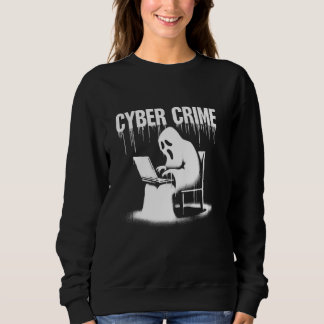 Ghost Hacker - Funny Coder Vintage Halloween Costu Sweatshirt