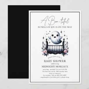 Ghost Halloween Baby Shower Invitation