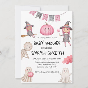 Ghost Halloween Baby Shower Invite Baby Shower