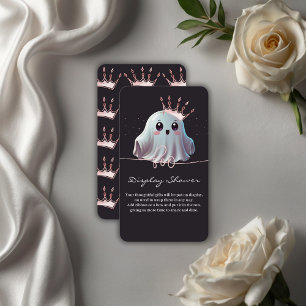 Ghost Halloween Baby Shower Little Boo Enclosure Card