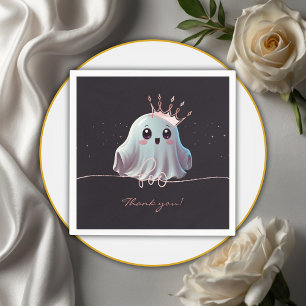 Ghost Halloween Baby Shower Little Boo Napkin