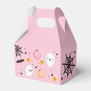 Ghost Halloween Birthday Pink Spooktacular Party Favour Box