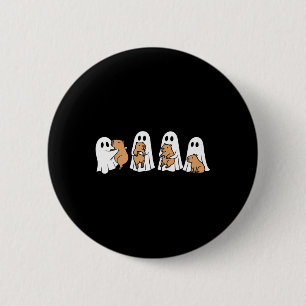 Ghost Halloween Capybara Lovers Spooky Season Fall 6 Cm Round Badge
