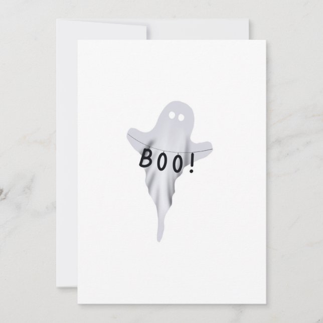 Ghost Halloween Card (Front)