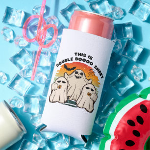Ghost Halloween Costume Funny Boo Seltzer Can Cooler