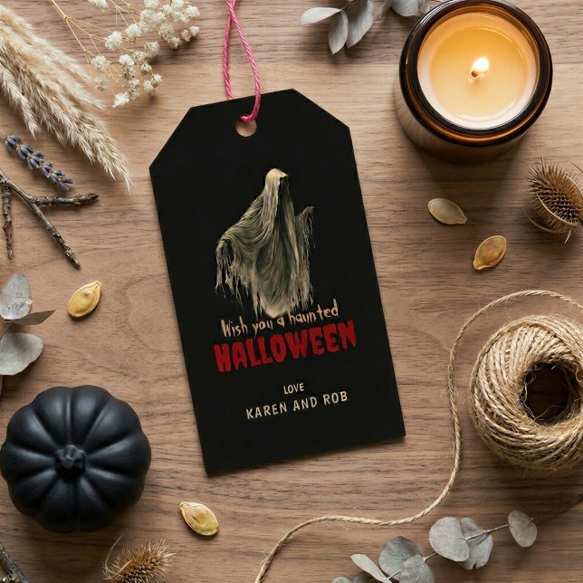 Ghost Halloween Gift Tag Personalised Favour Tag (Creator Uploaded)